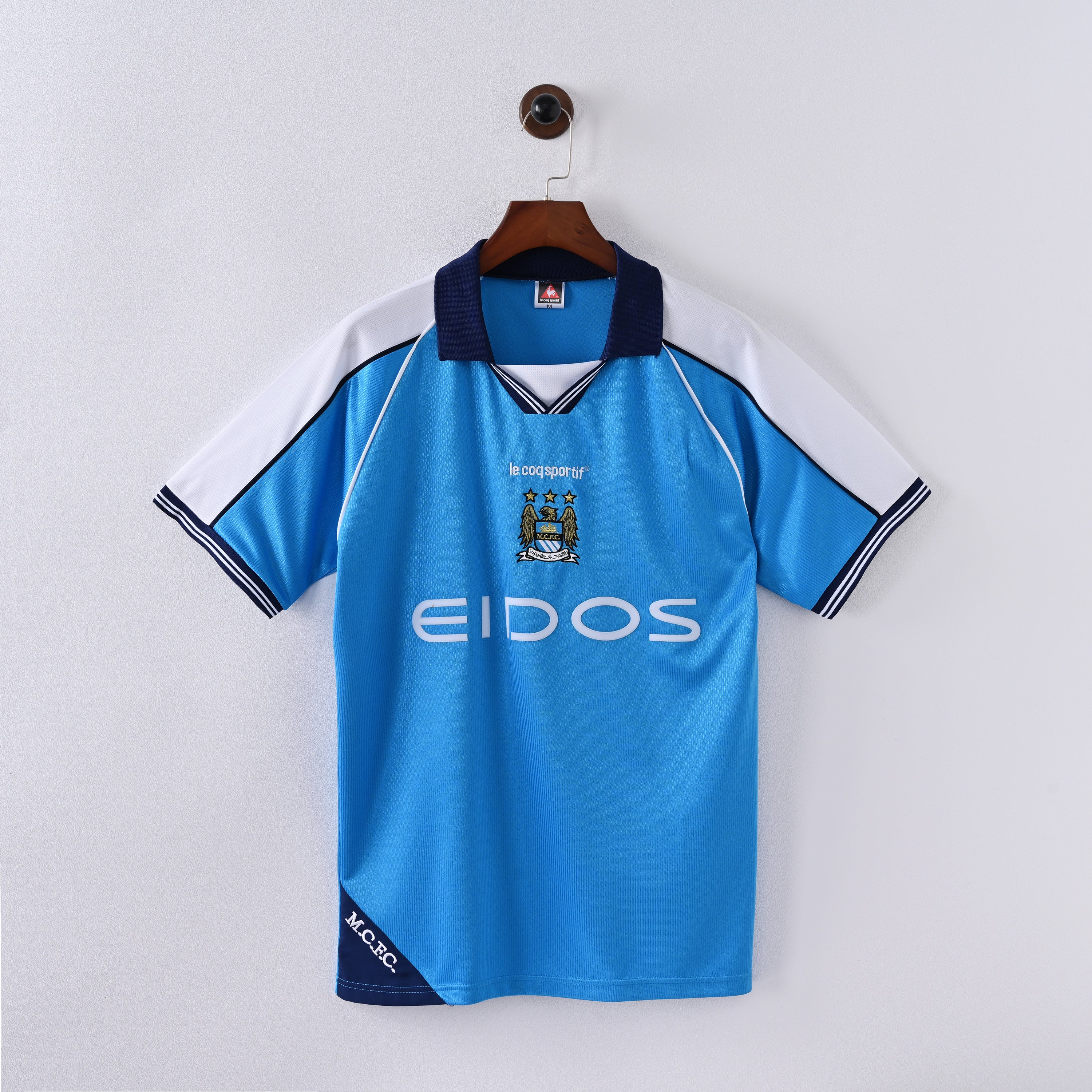 Men's Manchester City Retro Vintage 1999-2001 Home Jersey – Foot