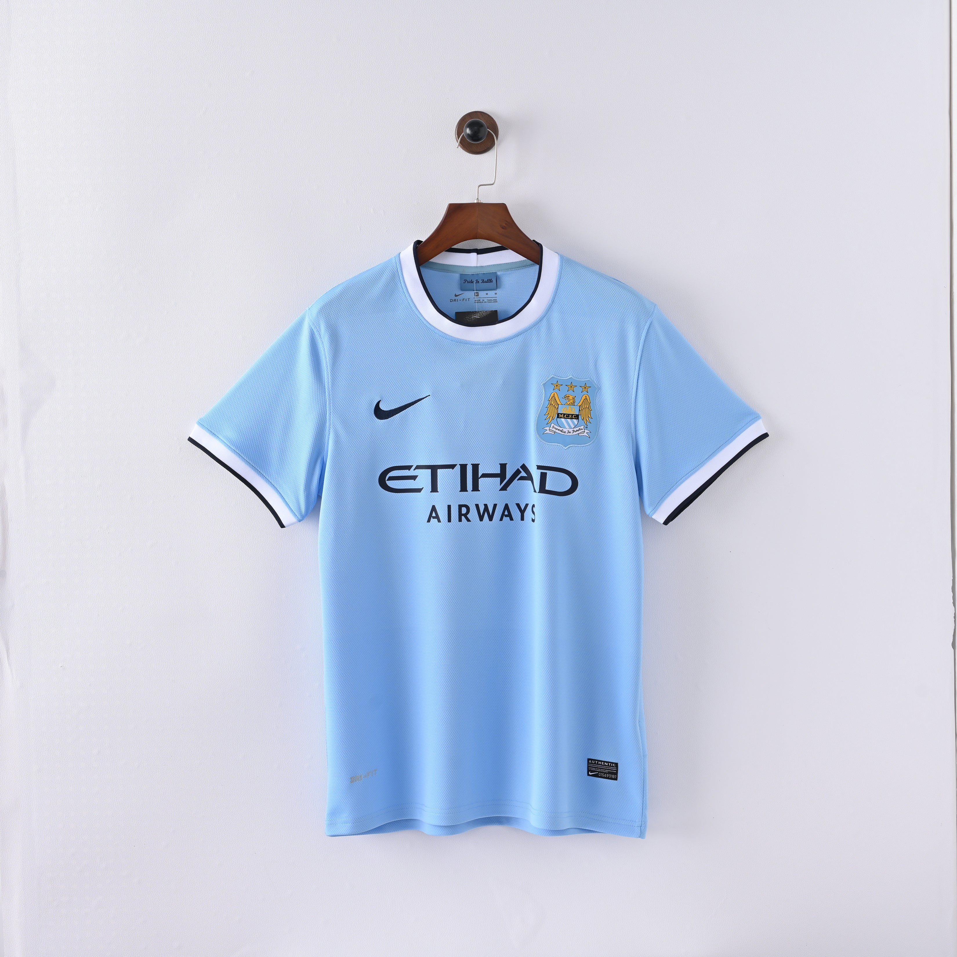 Maillot Manchester City Retro Vintage 2013-2014 Domicile Homme | Foot Sport