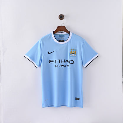 Maillot Manchester City Retro Vintage 2013-2014 Domicile Homme | Foot Sport