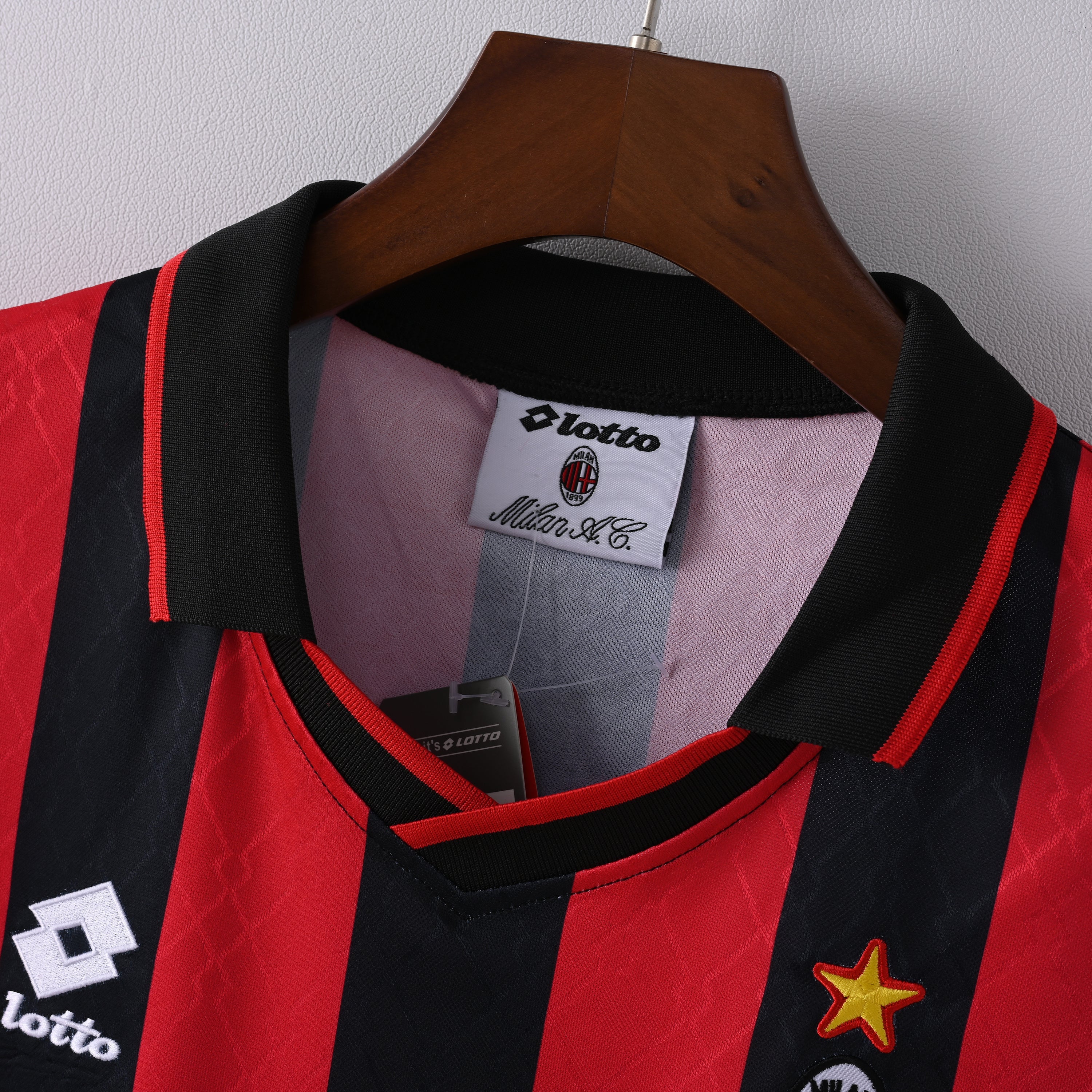 AC Milan Retro Vintage 1995-1996 Home Jersey for Men | Foot Sport