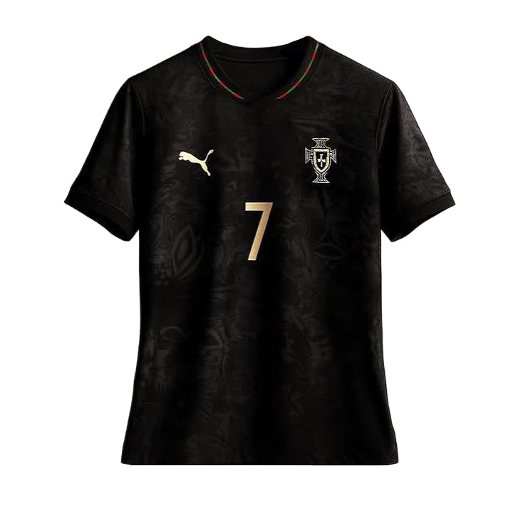 Maillot Portugal Ronaldo 2025 2026 Noir Exterieur | Foot Sport