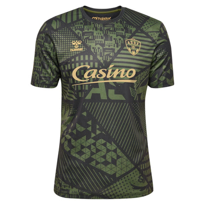 maillot-saint-etienne-homme-2025-2026-pre-game-kaki-2025-2026
