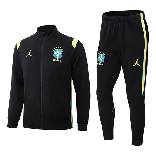 survetement-bresil-veste-noir-homme-enfant-2026-2027