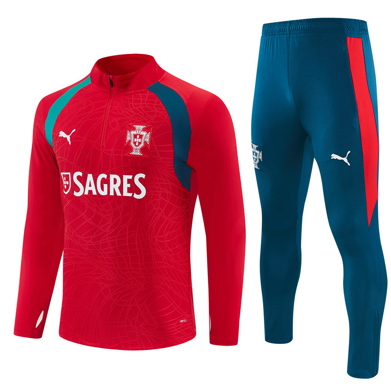 survetement-portugal-rouge-training-homme-enfant-2026-2027