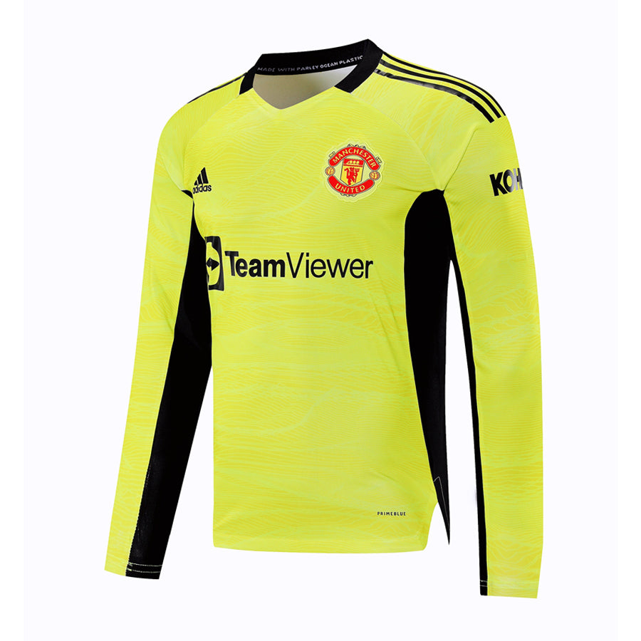 MAILLOT-GARDIEN-MANCHESTER-UNITED-MANCHES-LONGUES-JAUNE-2023