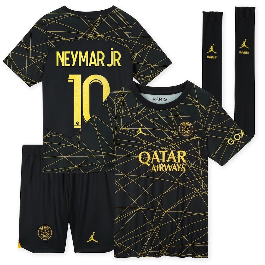 Maillot-Enfant-PSG-Jordan-Fourth-Neymar-Jr-2022-2023